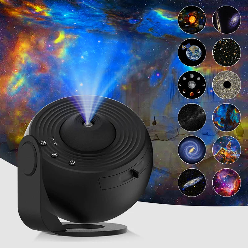 Projektor Galaktyki LED – Lampka Nocna 360° Gwiaździste Niebo