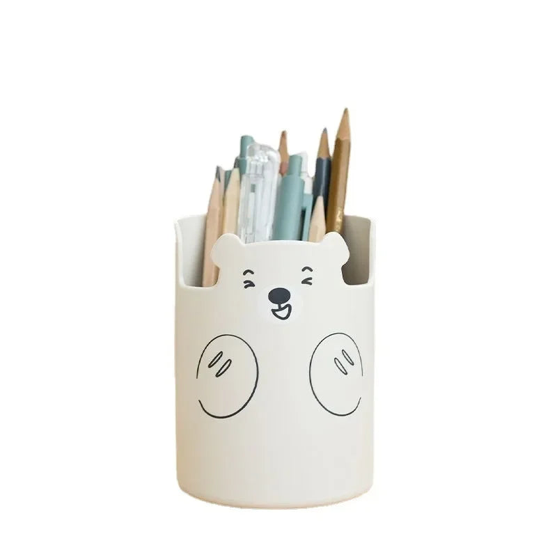Kubek na Długopisy Miś Kawaii – Wielofunkcyjny Organizer