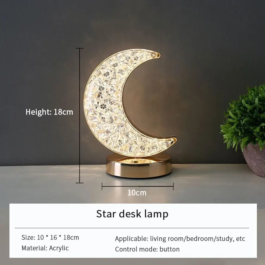 Lampka Księżyc 3D – Ścienna Dotykowa z Regulacją Jasności