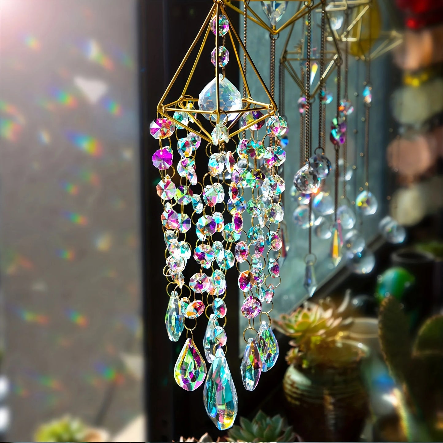 Łapacz Tęczy Kryształowy – Wisząca Dekoracja Suncatcher