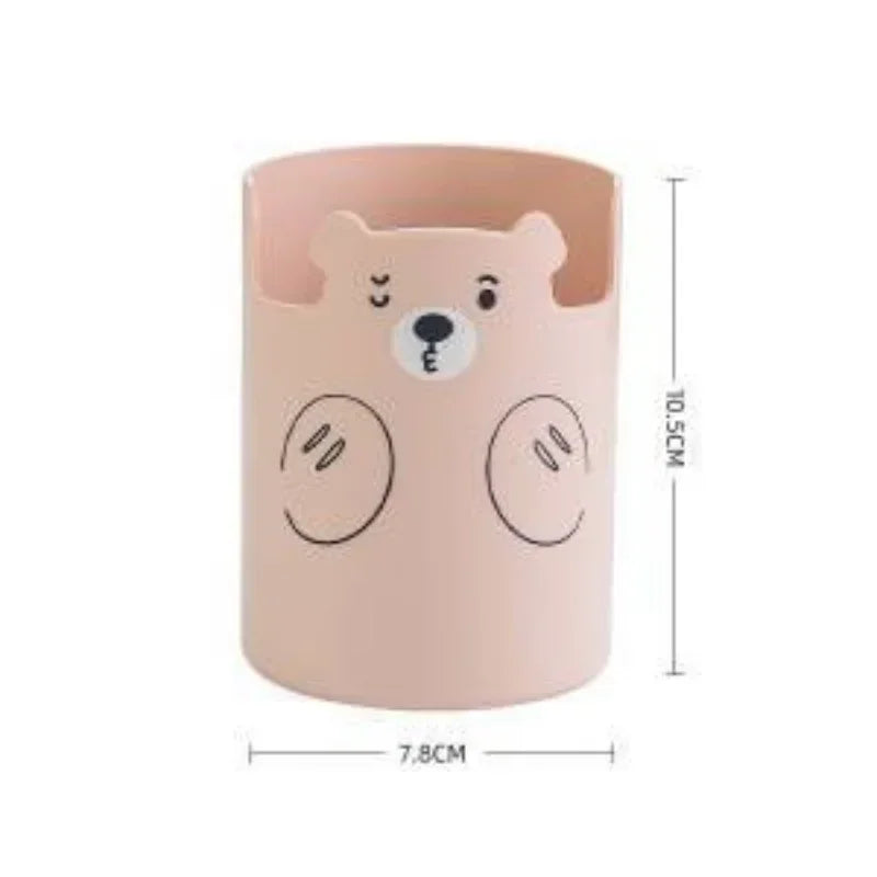 Kubek na Długopisy Miś Kawaii – Wielofunkcyjny Organizer