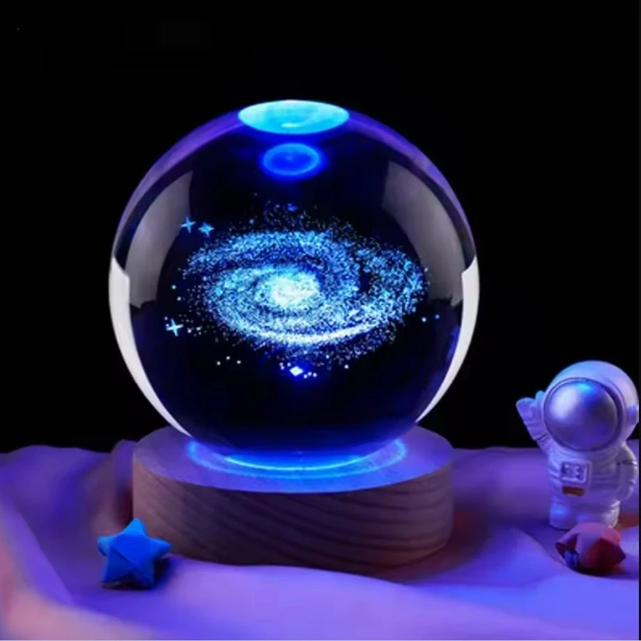 Kula Galaktyki LED 3D – Lampka Planeta Nocna