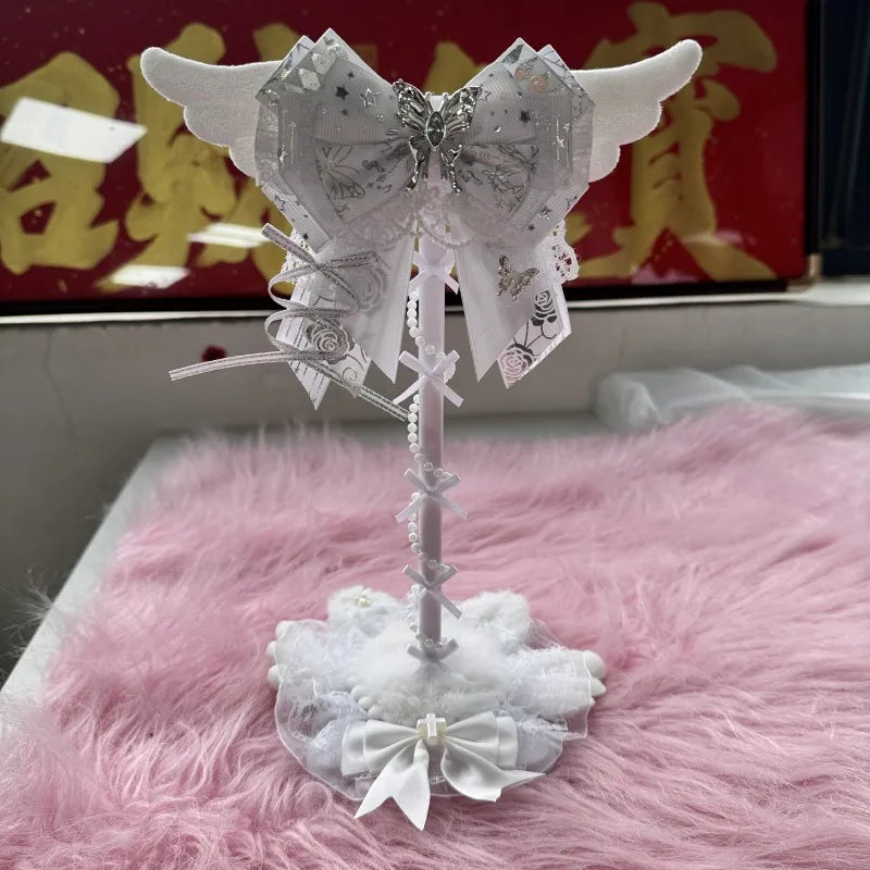 Puchaty Stojak na Słuchawki – Kawaii Organizer Biurkowy