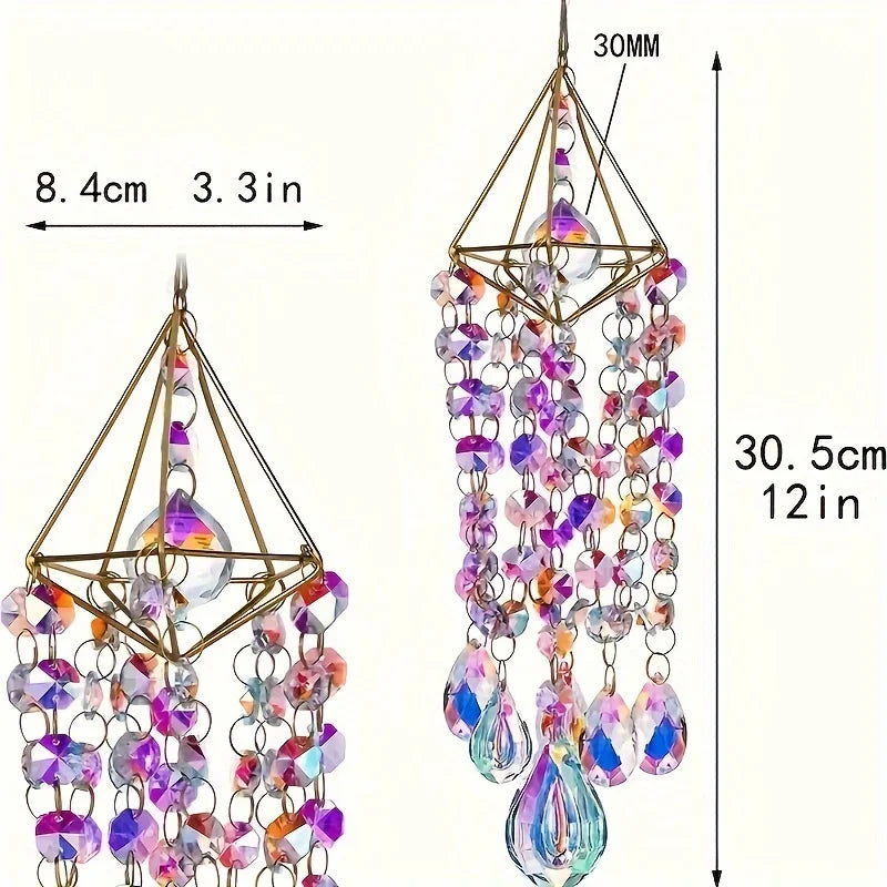 Łapacz Tęczy Kryształowy – Wisząca Dekoracja Suncatcher