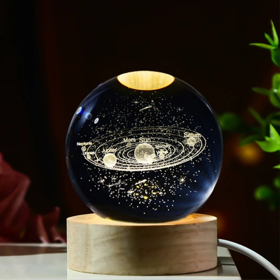 Kula Galaktyki LED 3D – Lampka Planeta Nocna