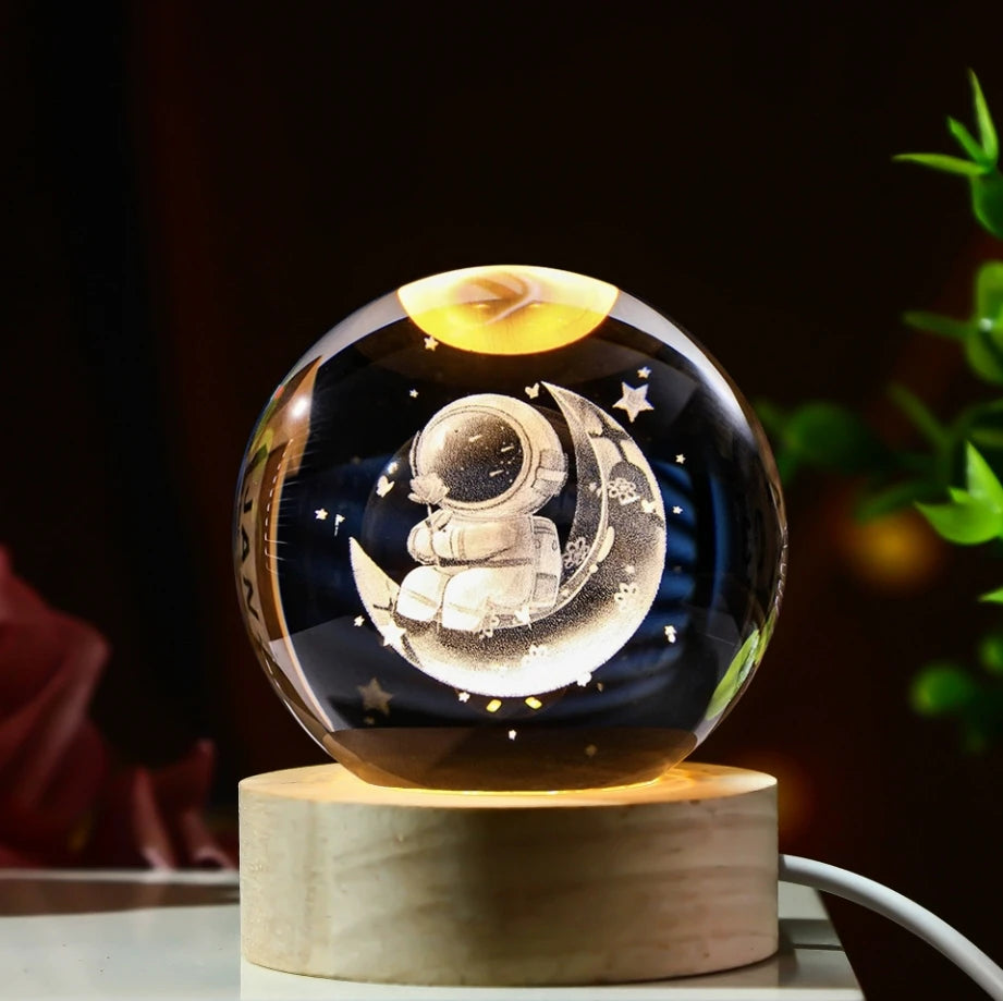 Kula Galaktyki LED 3D – Lampka Planeta Nocna