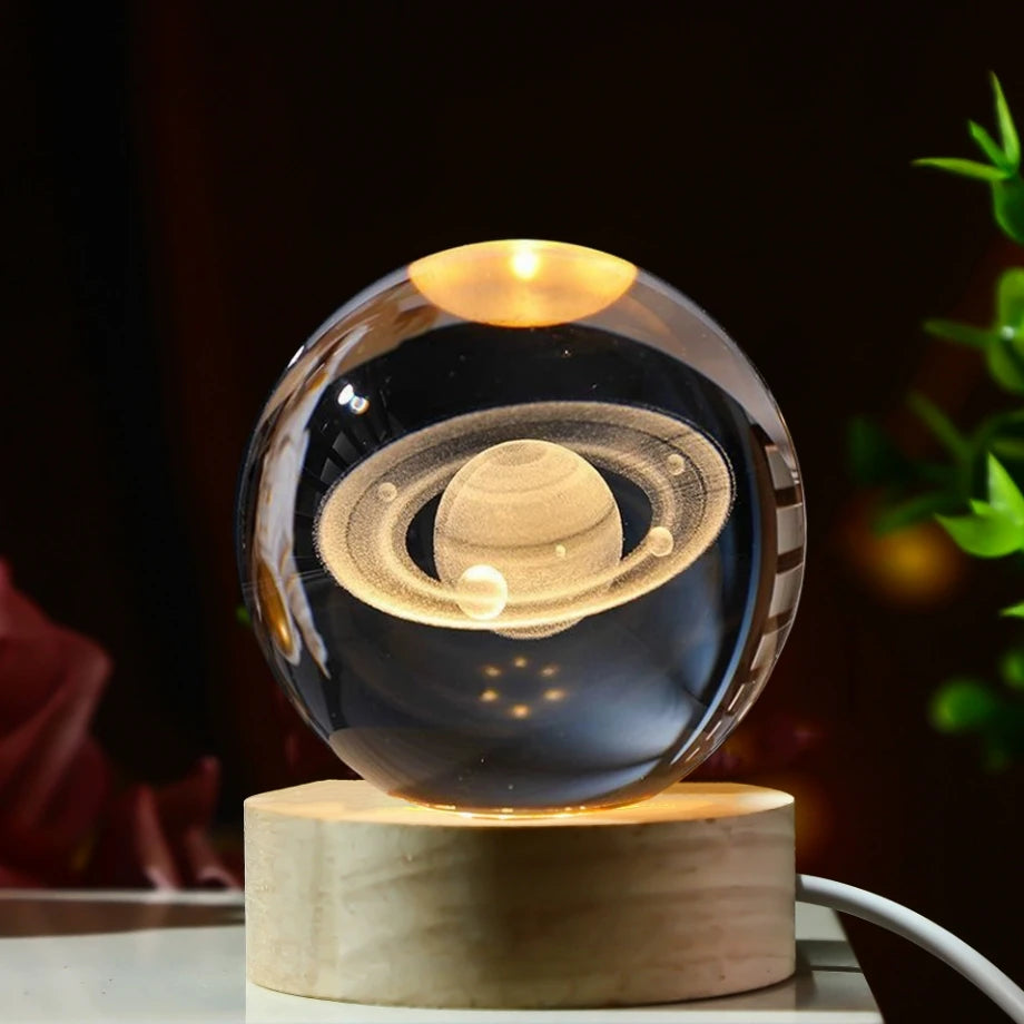 Kula Galaktyki LED 3D – Lampka Planeta Nocna
