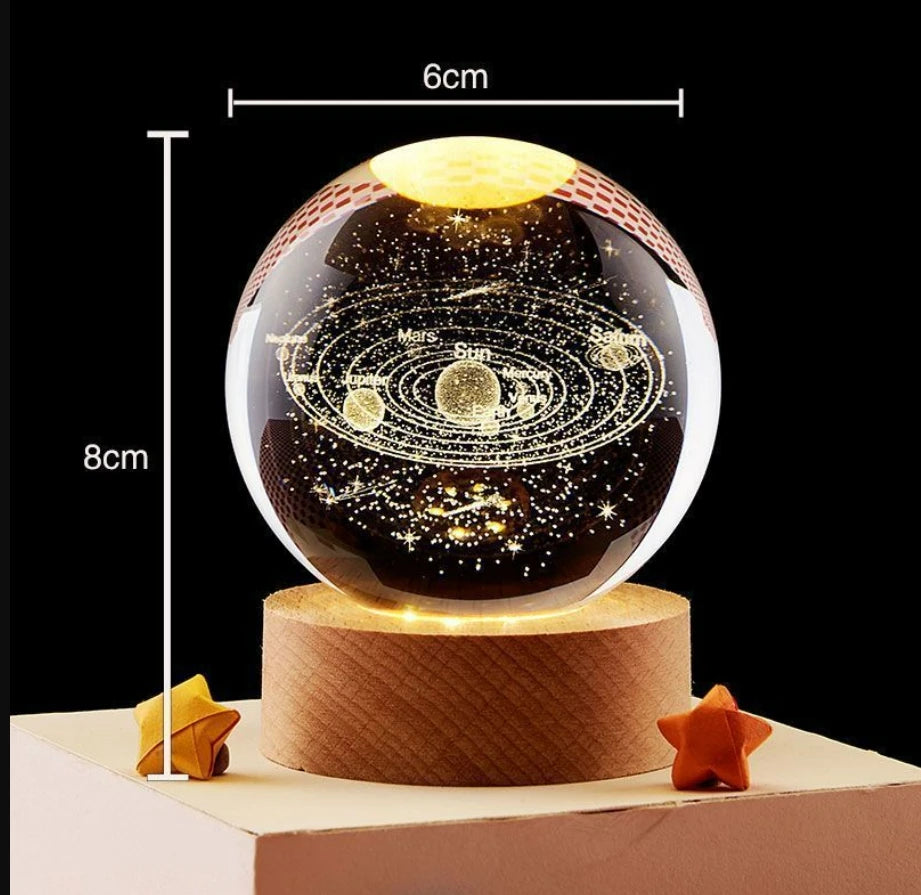 Kula Galaktyki LED 3D – Lampka Planeta Nocna